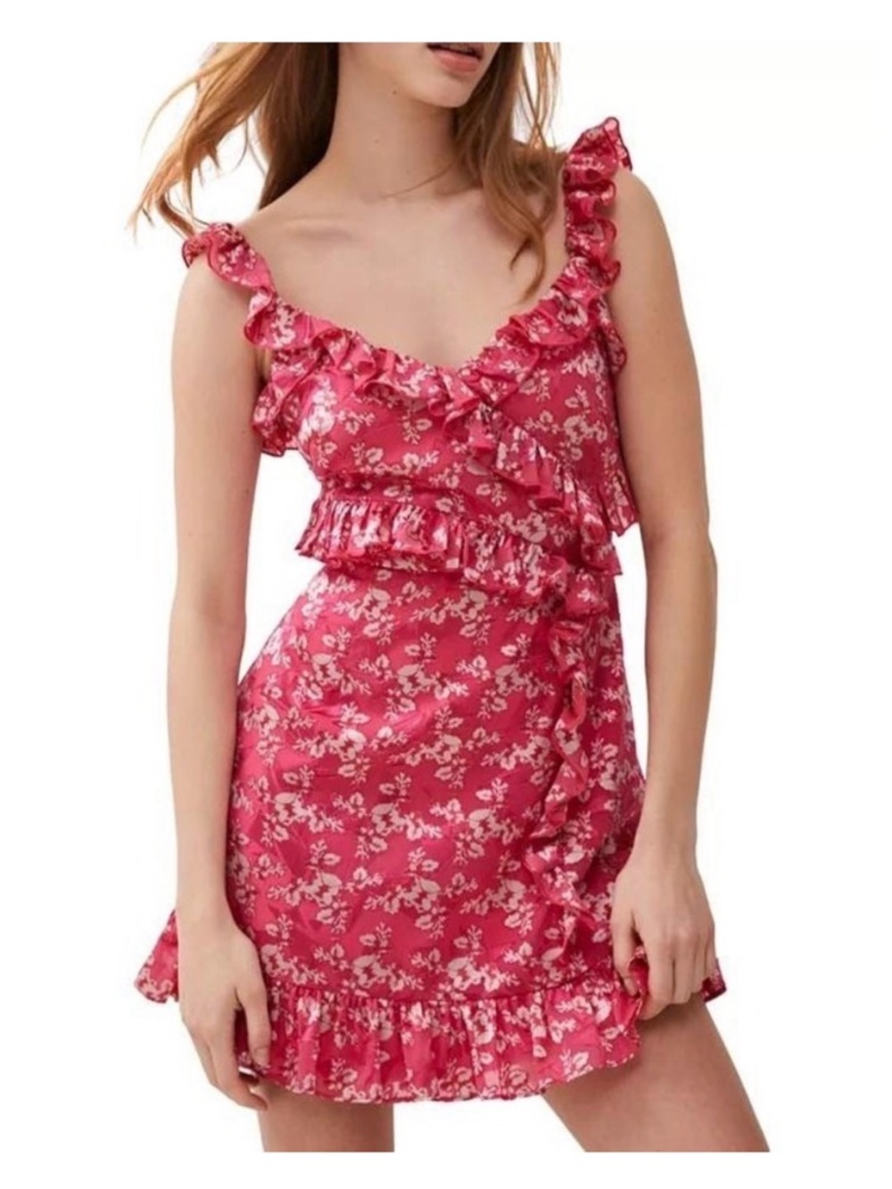French Connection Ruffle Cocktail Dress - Picture 4 of 5